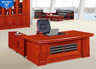 Bàn giám đốc Veneer DT1890V14 | Bàn lãnh đạo Hòa Phát