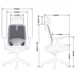 Ghế xoay lưới FMX626