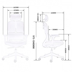 Ghế xoay lưới FMX368TD