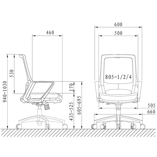 Ghế Xoay Lưới FMX805