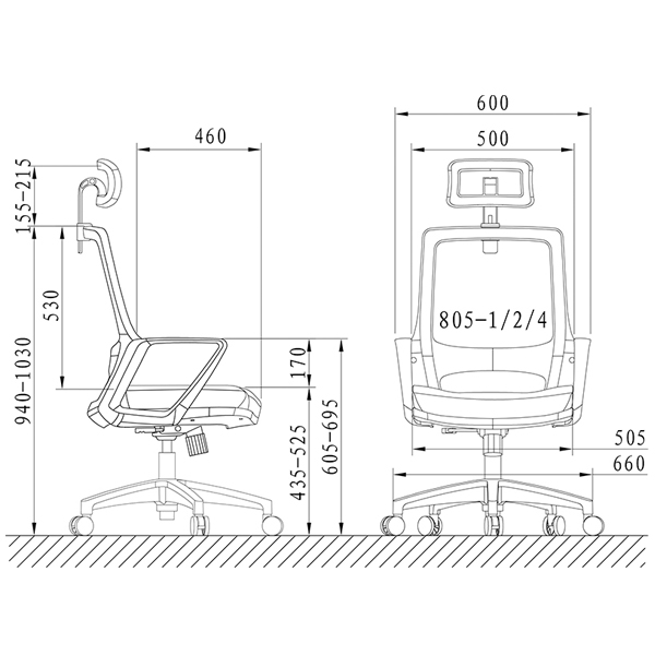 Ghế Xoay Lưới FMX805TD